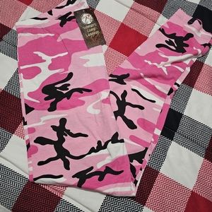 New - Pink Camo stretch pants / leggings
